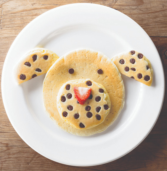 Chocolate Chip Puppy Dog Griddlecakes