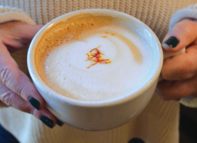 Saffron Rose Latte
