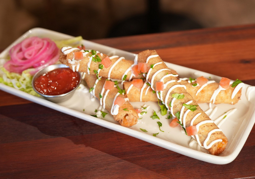 HATCH CHICKEN FLAUTAS APPETIZER