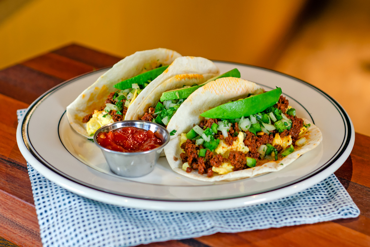 Chorizo and Eggs Tacos
